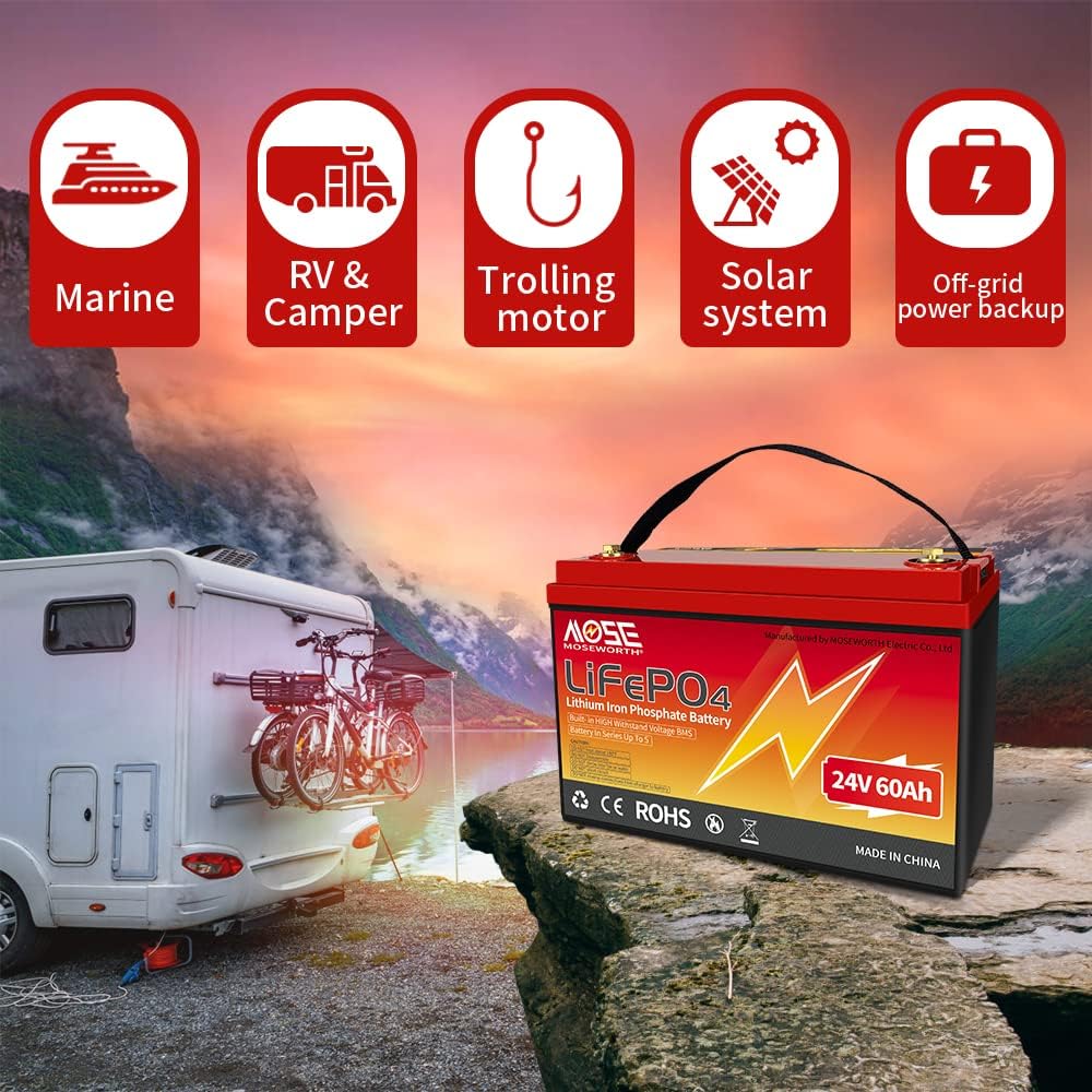 24V 60Ah Lithium Lifepo4 Battery with Built-in BMS F937