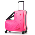Hardside Ride on Kids Luggage with 4 Spinner Wheels, Yellow 25-Inch W21402