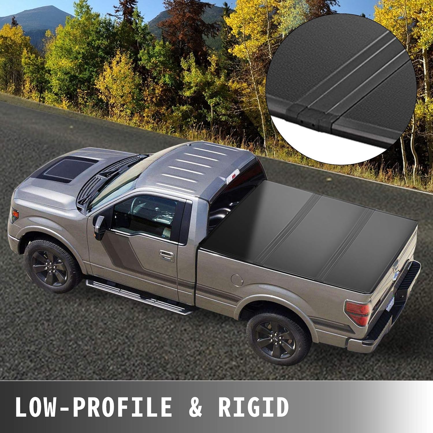 Tri-Fold Hard Truck Bed Tonneau Cover 6 FT S786560