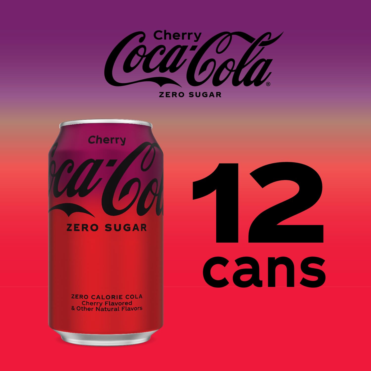 12 Fl Oz Cherry Zero Soda (pack of 12) I58949
