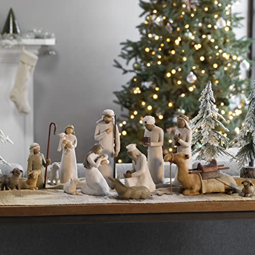 14-piece Nativity Figures with Metal Stars B3108