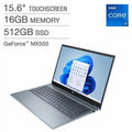 15.6" Touchscreen Laptop 13th Gen Intel Core i7 GeForce MX550 1080p Blue 16GB RAM J171355