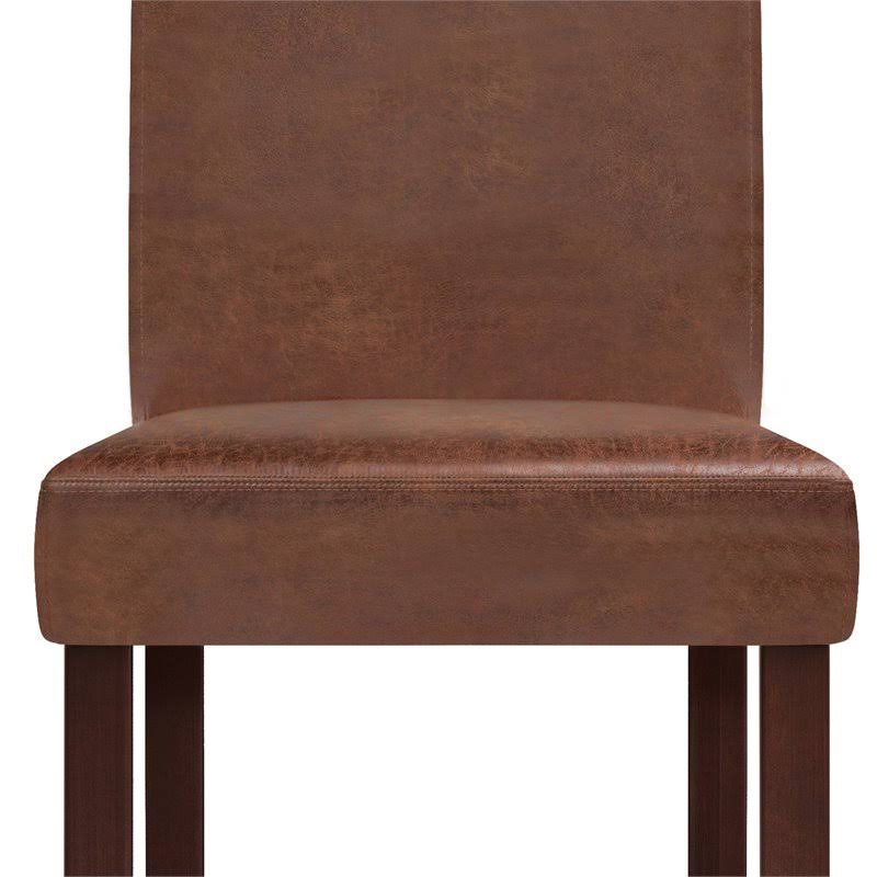 Distressed Saddle Brown Parson Dining Chair (Set of 2) I477194