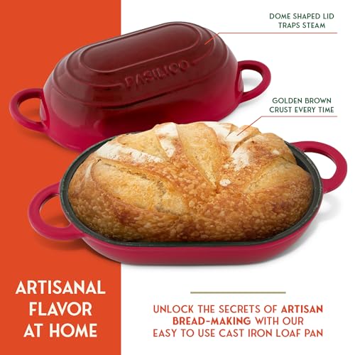 Blue 2 Qt Enameled Cast Iron Bread Oven with Lid I80800
