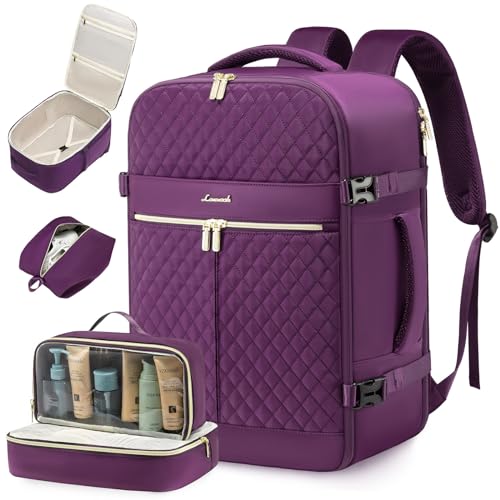 40L Waterproof Travel Backpack with 3 Packing Cubes P828239