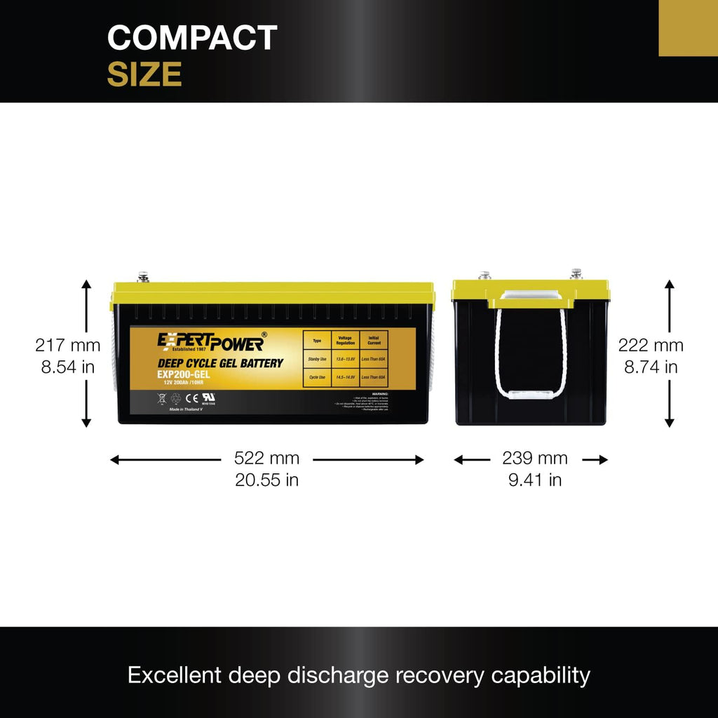 12V 200AH VRLA GEL Battery L7129