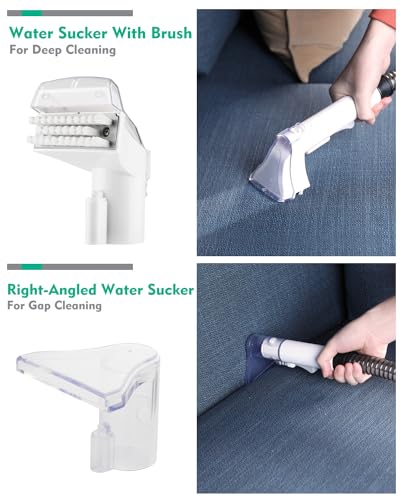 Portable Carpet Spot and Upholstery Cleaner, Lightweight Handheld Deep Cleaner Machine, White & Light Grey S8088