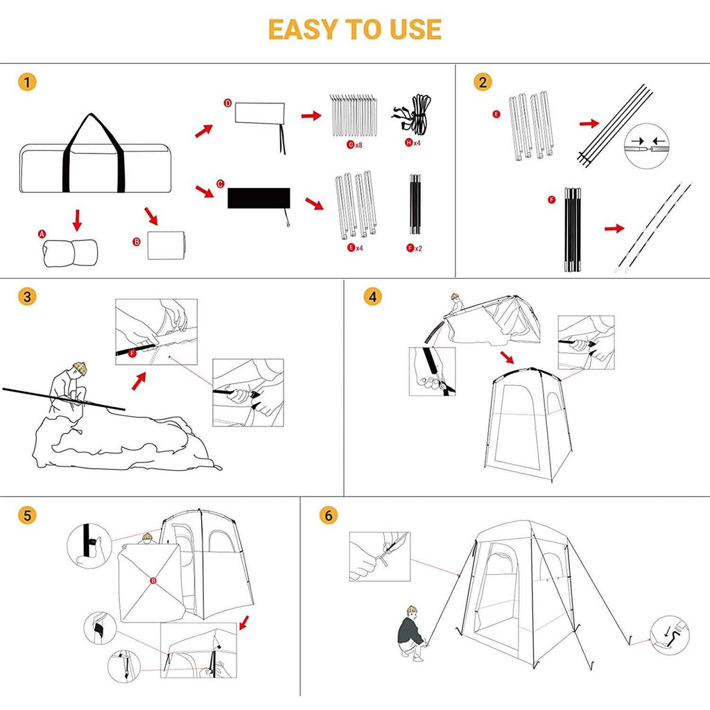 Oversize Outdoor Shower Tent Changing Room A653