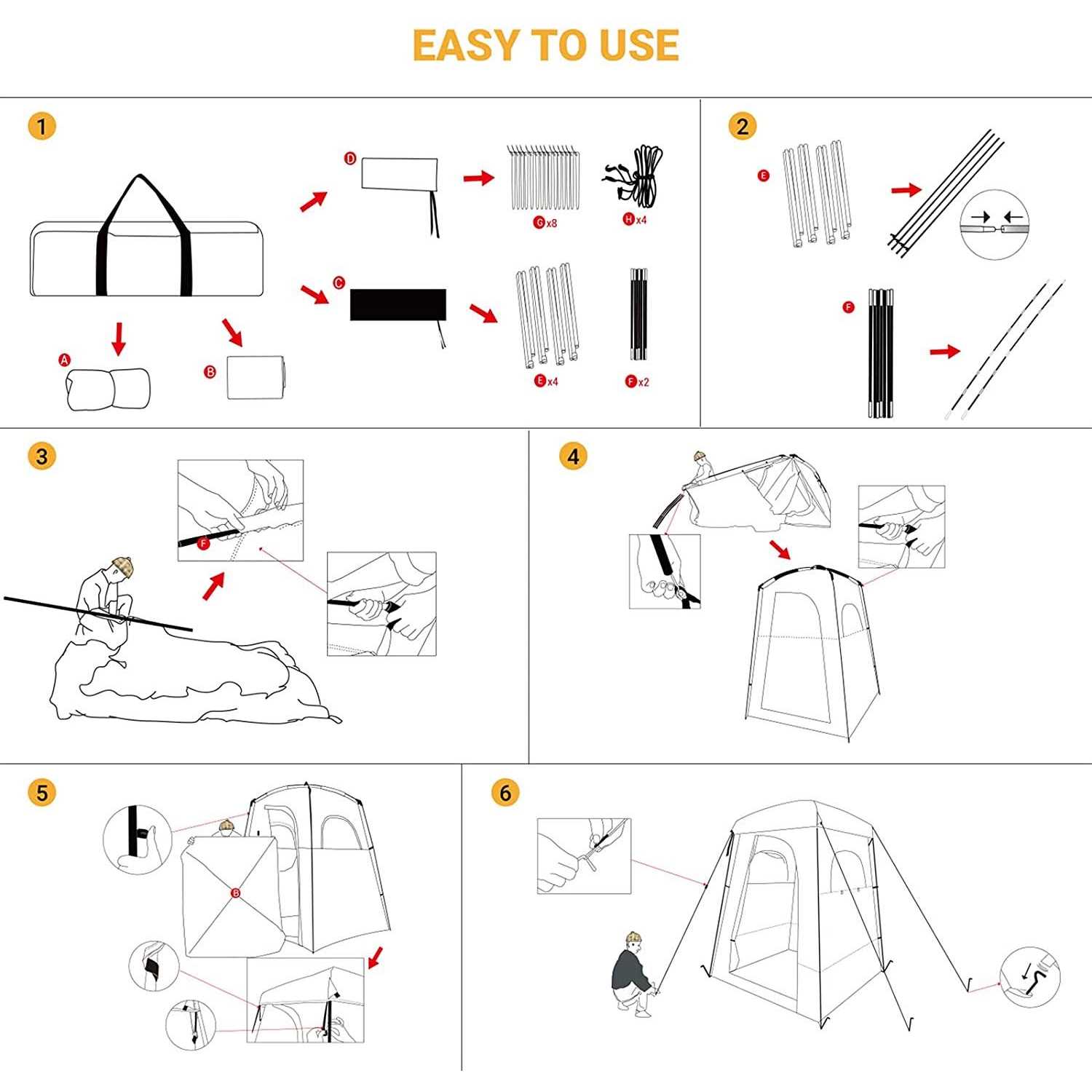 Oversize Outdoor Shower Tent Changing Room A653