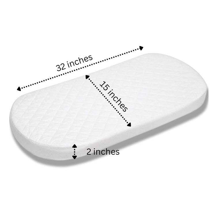 Bassinet Cradle Mattress Pad Oval 13X31 J81680
