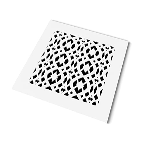 White Acrylic Fiberglass 6 x 14 Air Vent Cover Grille Y300