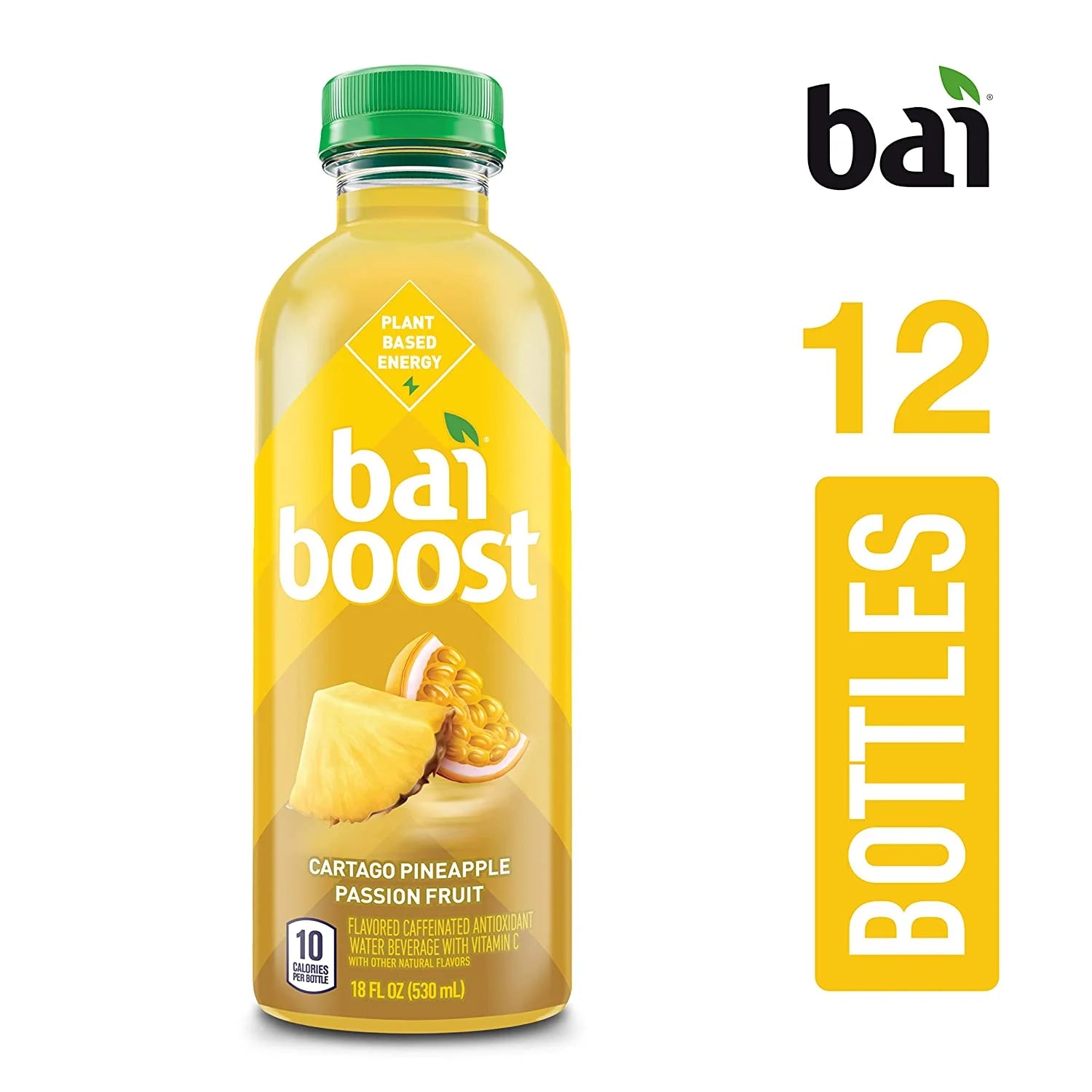 Pineapple Passionfruit Antioxidant Infused Beverage, 18 Fl Oz Bottle (Pack of 12) T91785