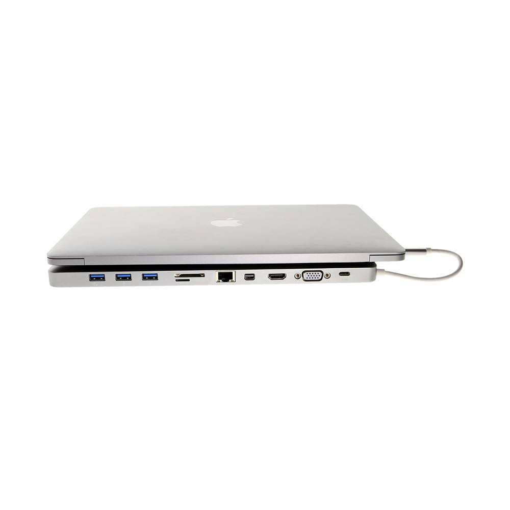 USB C PD Docking Station with Multi-Port USB 3.1 Hub Aluminum X687656