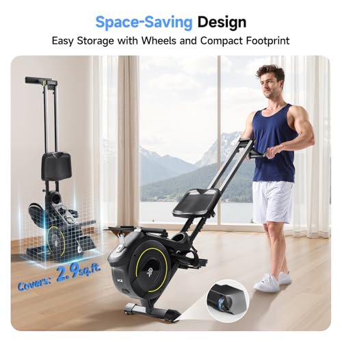 Magnetic Rowing Machine, 350 LB Capacity, 16-Level Resistance, Foldable N159460