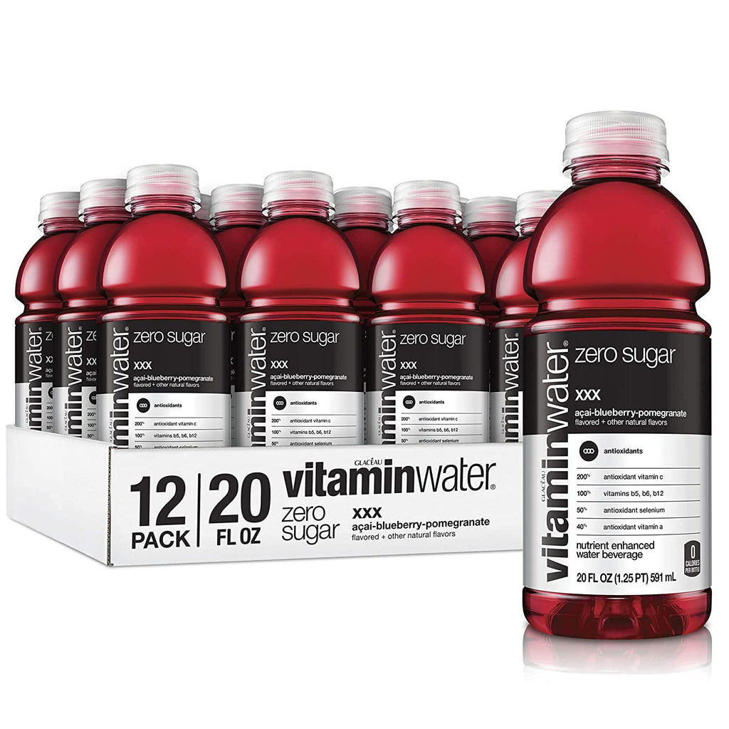 20 Fl Oz Nutrient Enhanced Flavored Water with Vitamins, Antioxidants, Electrolytes, Pack of 12 V908