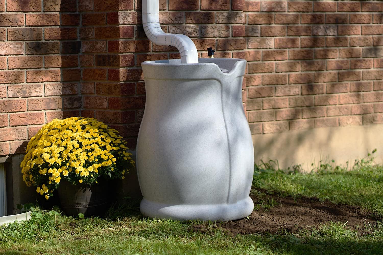 45 Gallon Rain Water Barrel with Flat Back H265281