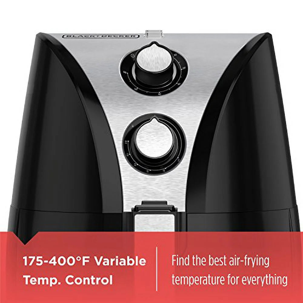 2-Liter Black/Stainless Steel Air Fryer M463824