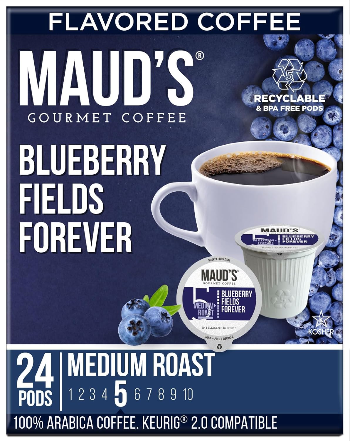 24 ct 100% Arabica Medium Roast Coffee Pods A520986