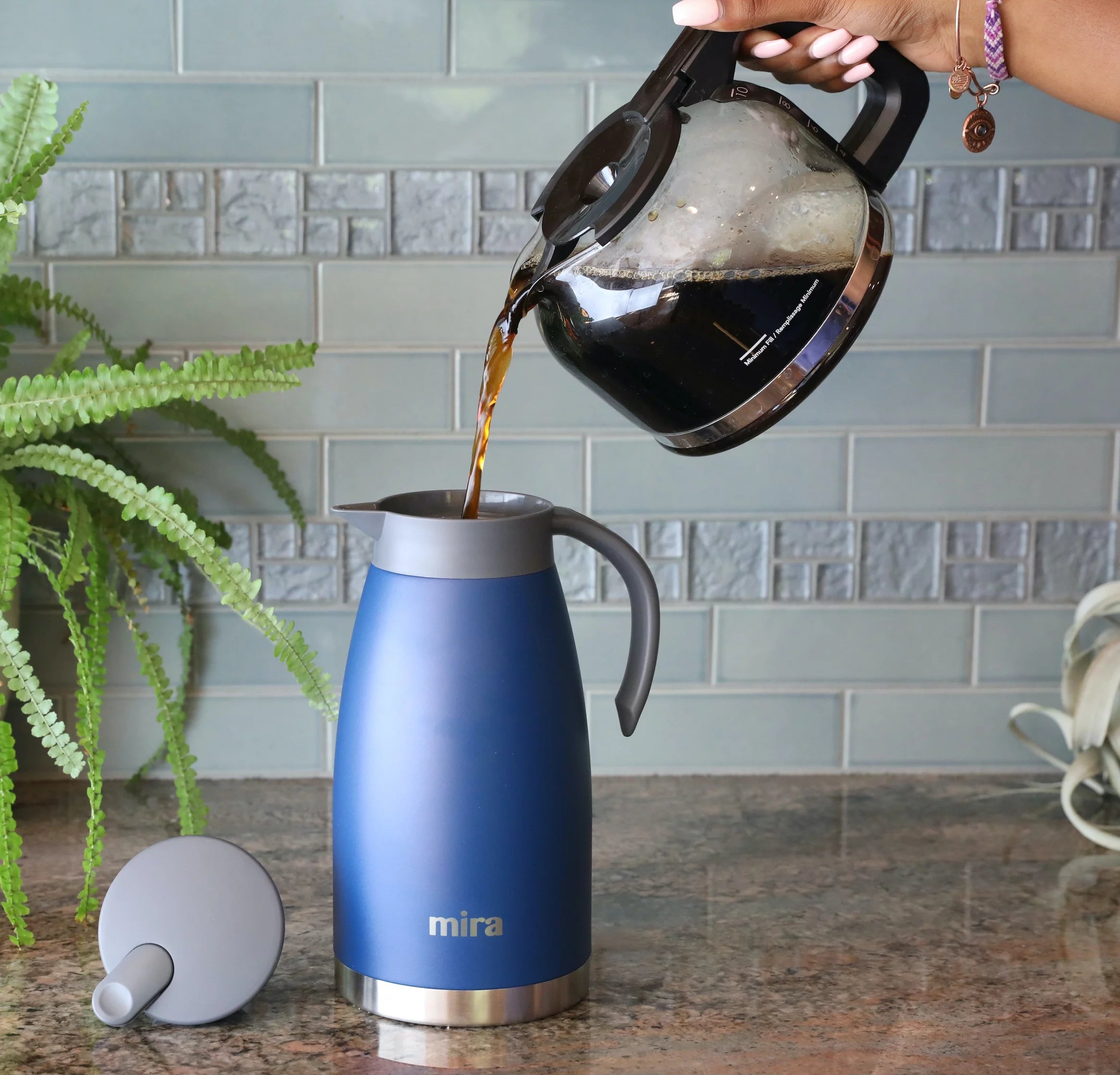 50oz Stainless Steel Double Wall Thermal Coffee Carafe W821