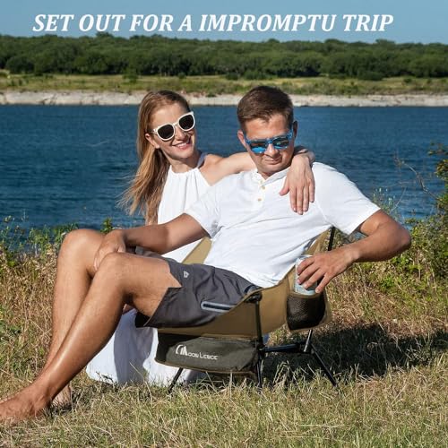 Compact Camping Chair with Side Pockets T84796