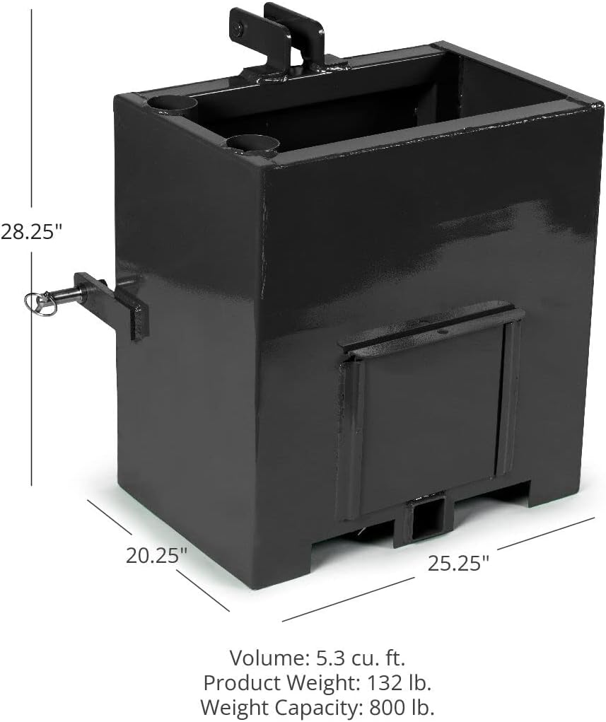 Ballast Box for 3 Point Category 1 Tractor R4469