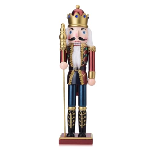 15 Inch Wooden Christmas Nutcracker with Scepter S359979