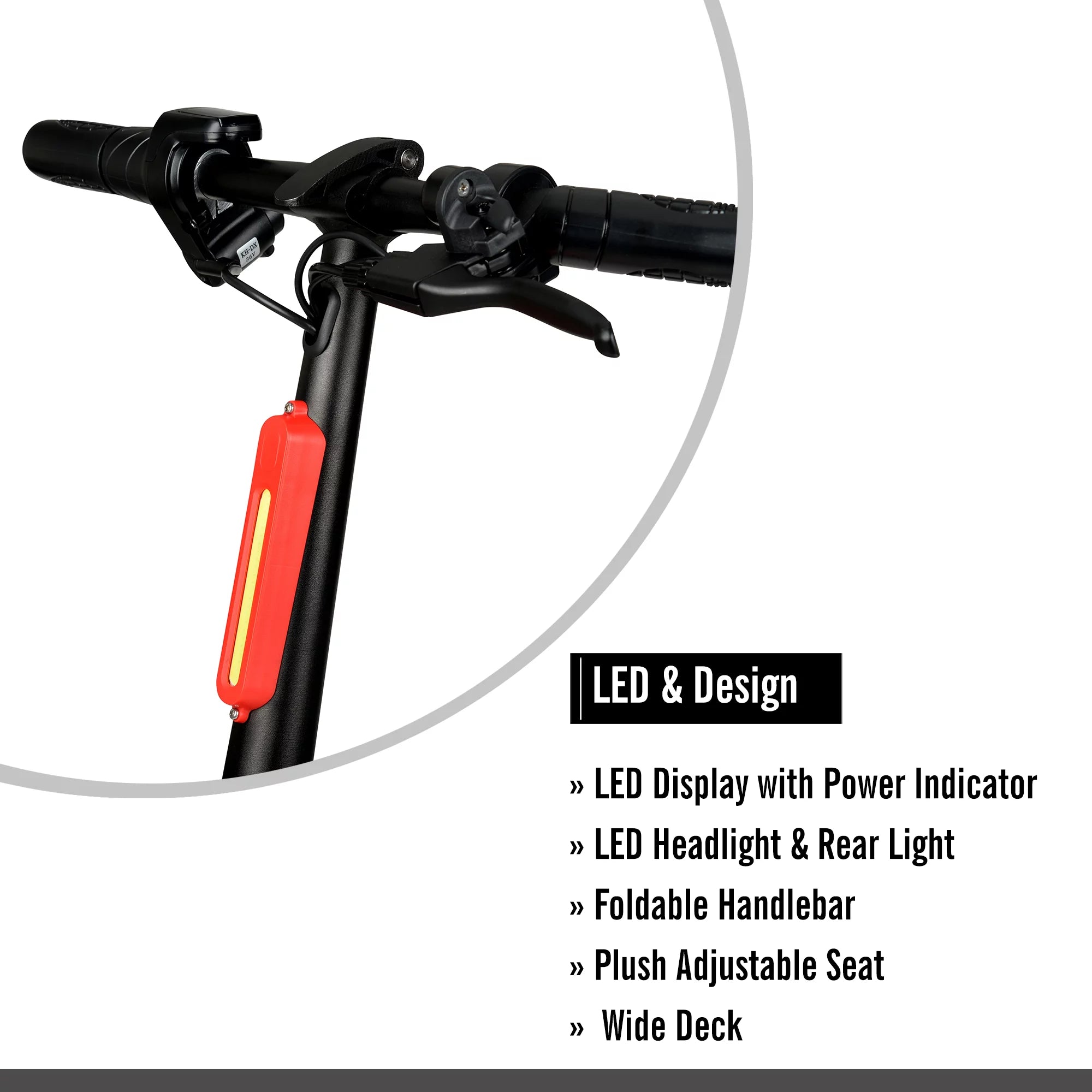 36V Seated Electric Scooter with Basket, 250W Motor, Max Speed 15mph K1898