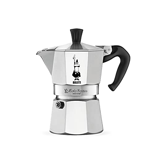 Moka Express 3 Cups Stovetop Espresso Maker, Aluminium U63855