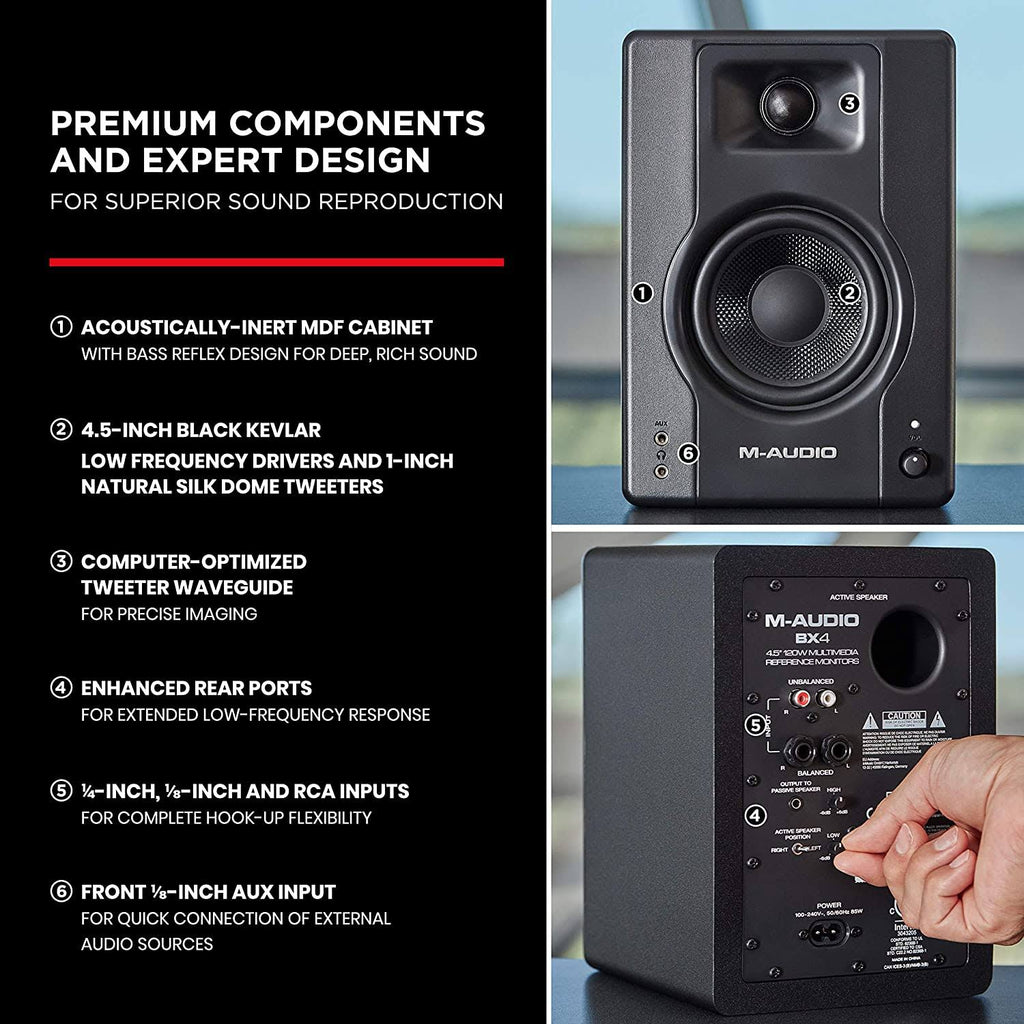 Powered Reference Studio Monitors, Pair K120295