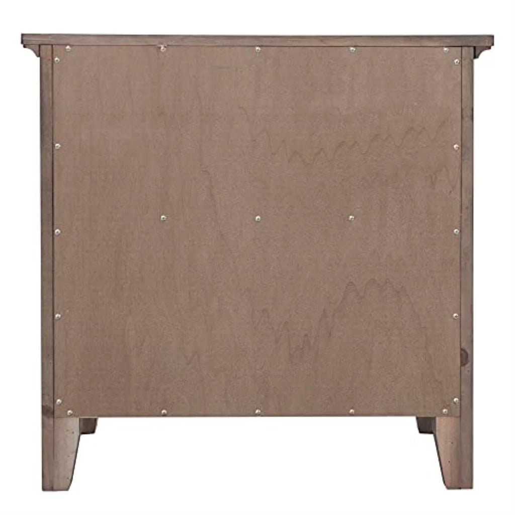 3-Drawer Solid Wood Nightstand in Amish Brown E541