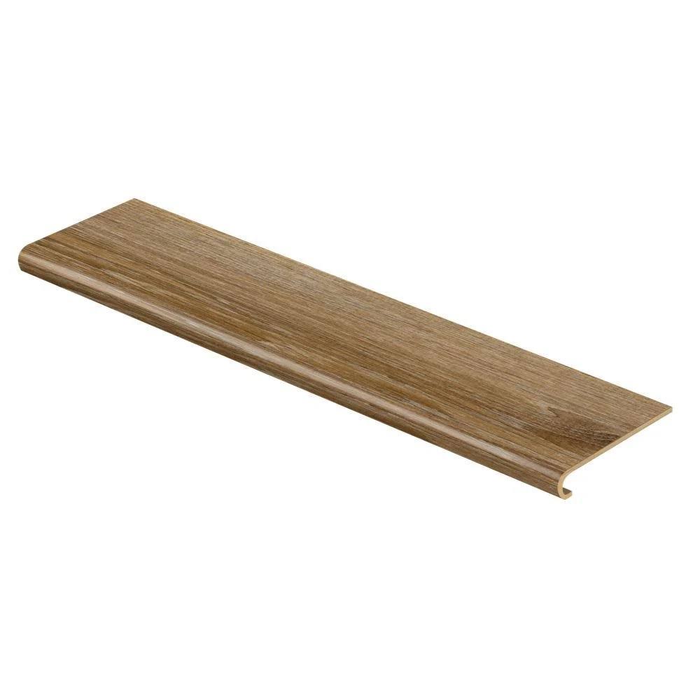 Oak/Deerbrook Trail Vinyl Overlay to Cover Stairs 1 in. Thick O4604