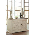Antique White and Weathered Oak Server X323
