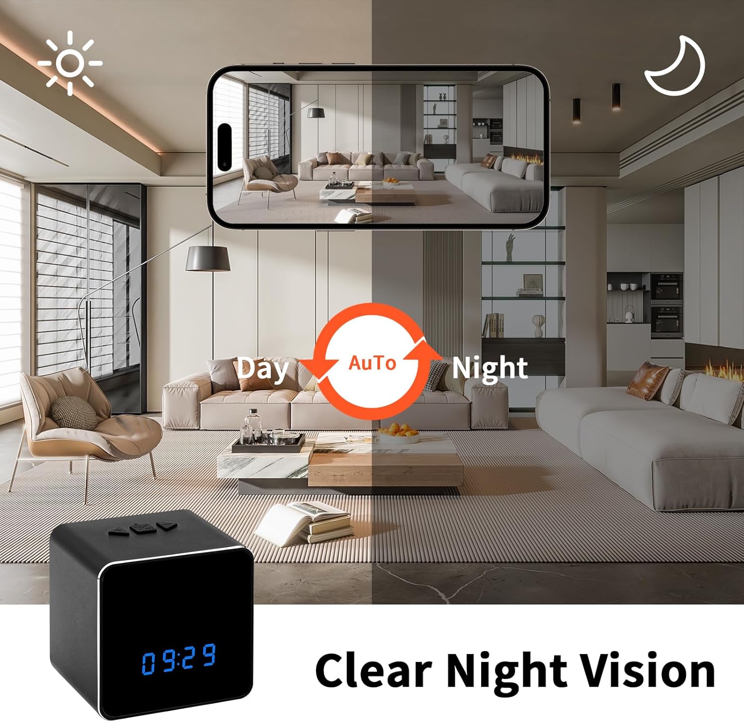 256G Spy Camera Bluetooth Speaker with Night Vision M9874