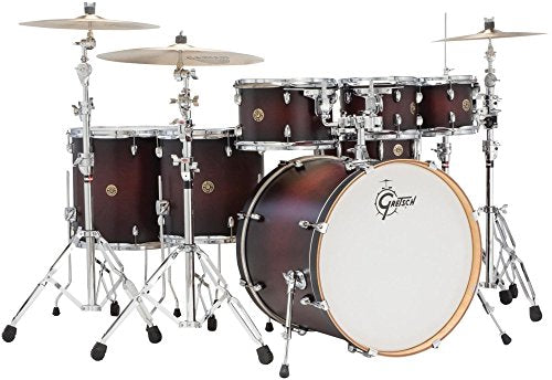 6-Piece Maple Shell Pack with 8" Tom Tom, Satin Deep Cherry Burst N80384