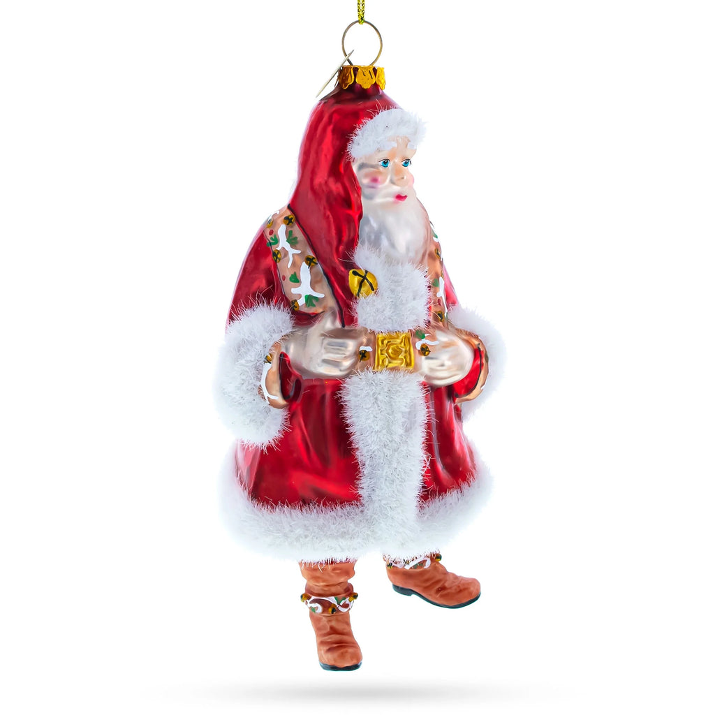 Festive Blown Glass Christmas Ornament V53849