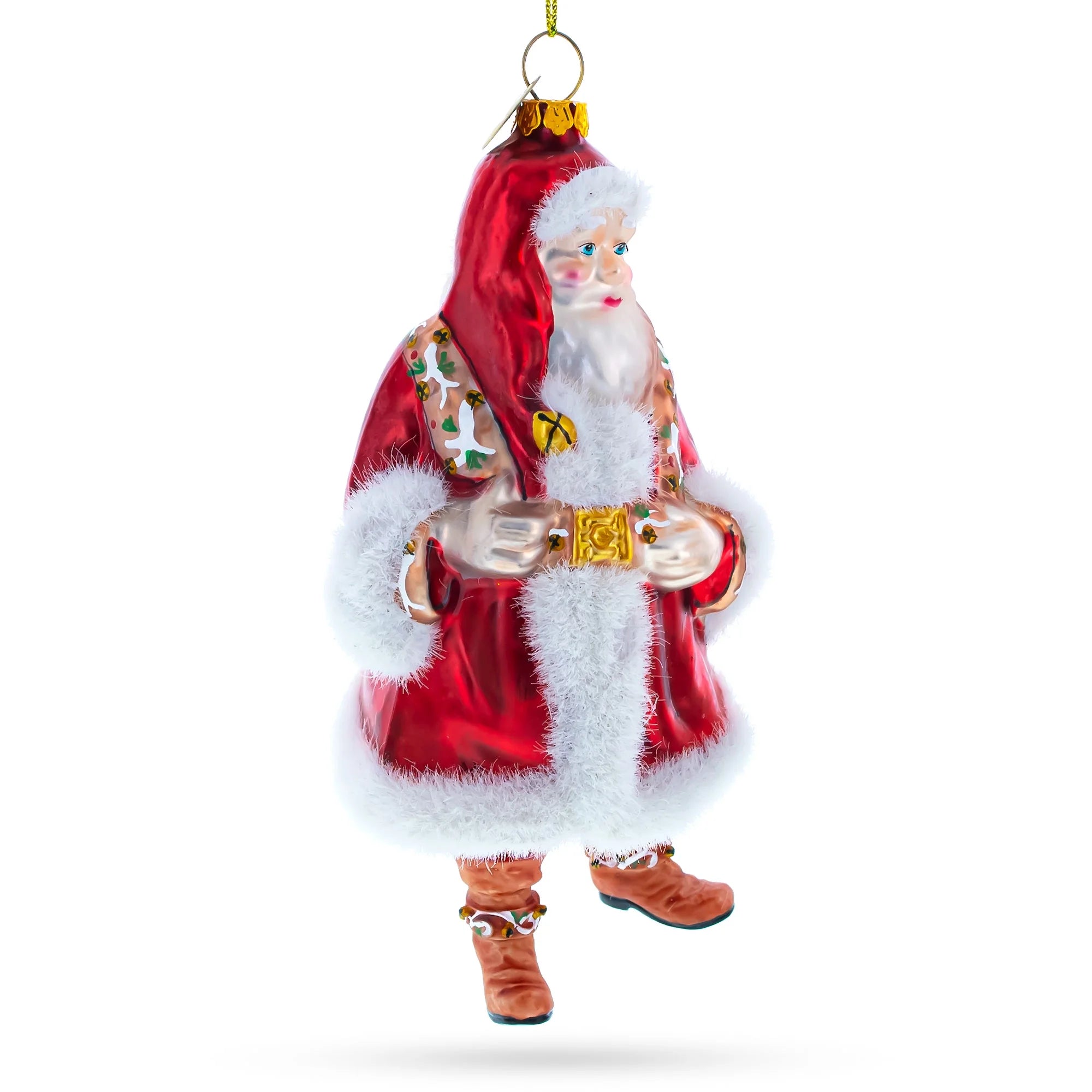Festive Blown Glass Christmas Ornament V53849