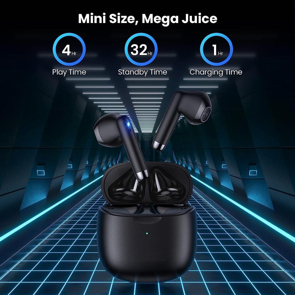 Black TWS Wireless Bluetooth 5.0 Earbuds with Charging Case S1451