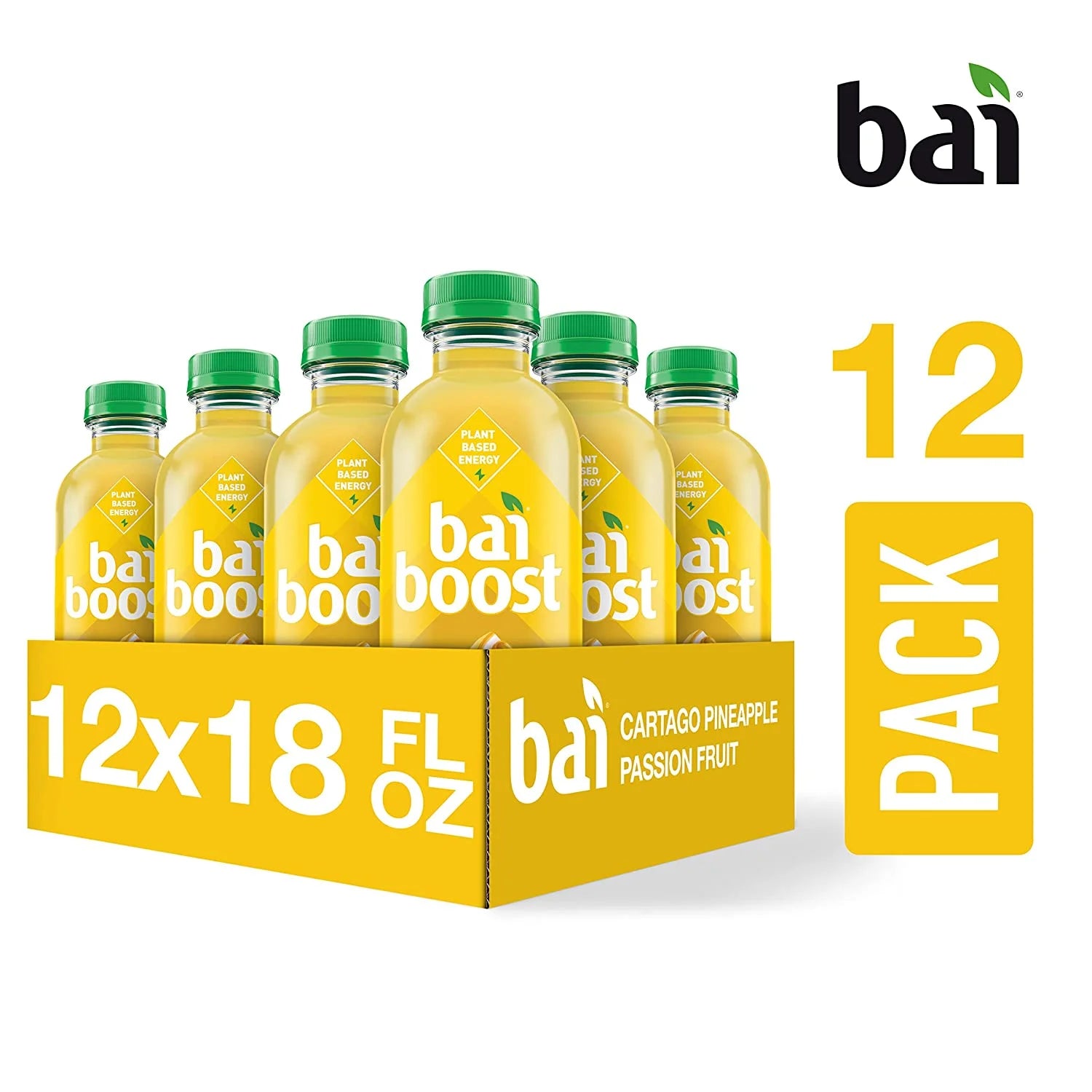 Pineapple Passionfruit Antioxidant Infused Beverage, 18 Fl Oz Bottle (Pack of 12) T91785