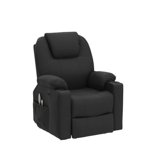 Grey Fabric Power Lift Electric Recliner Chair with Cup Holders T80813