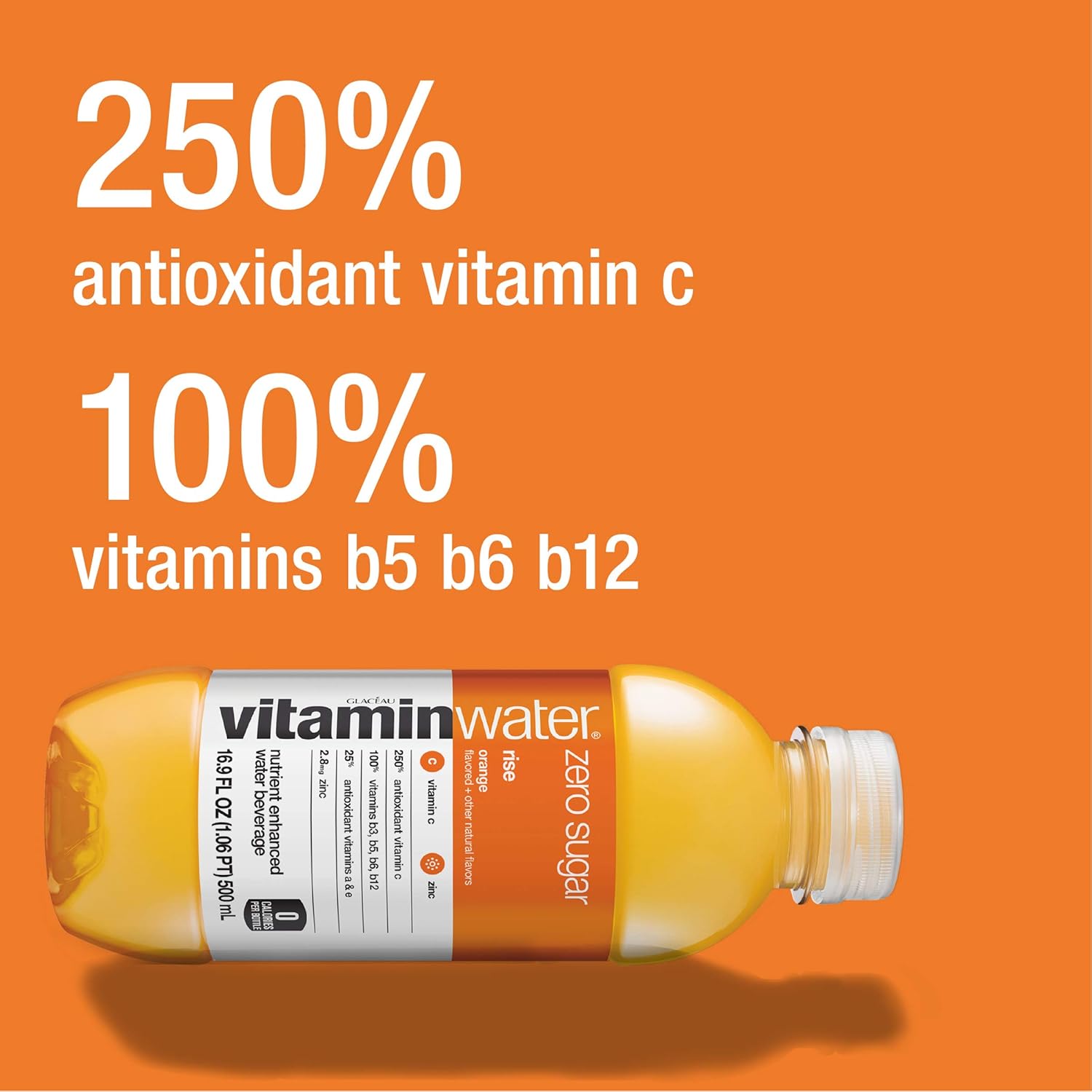 16.9 Fl Oz Pack of 24 Electrolyte Enhanced Orange Water I227