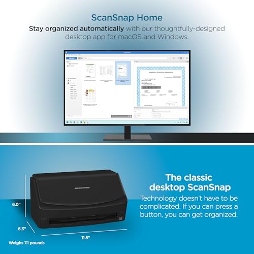 Black Color Document Scanner with Auto Document Feeder O8412
