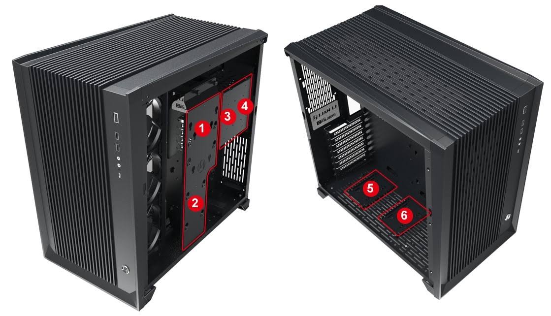Black SECC Tempered Glass ATX Mid Tower Computer Case Q10281