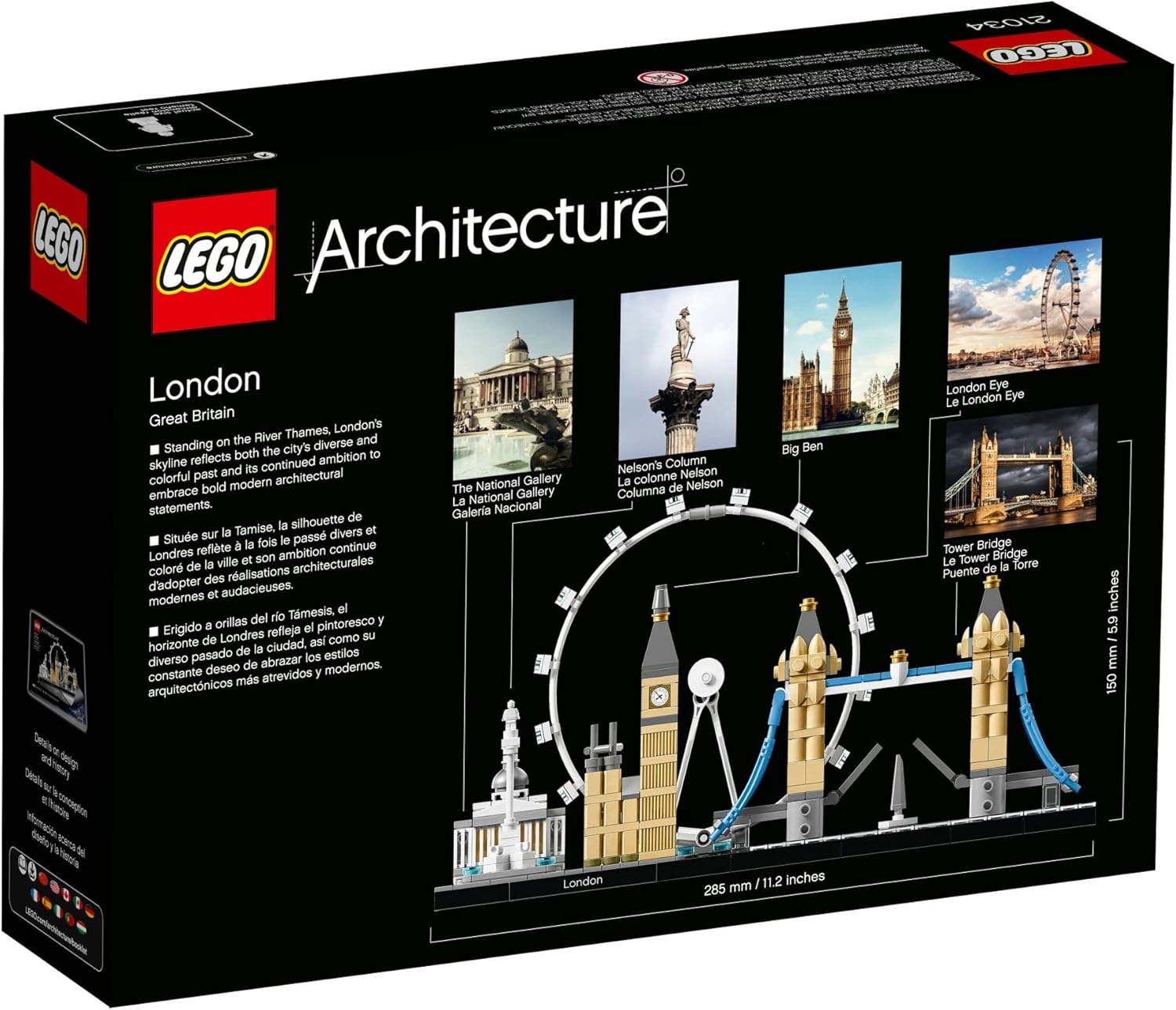 LEGO Architecture London Skyline Collection 21034 Building Set Model Kit (468 pieces) I521462