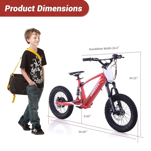 Lightweight Electric Dirt Bike, 750/850W Motor, 3-Speed Mode K29781