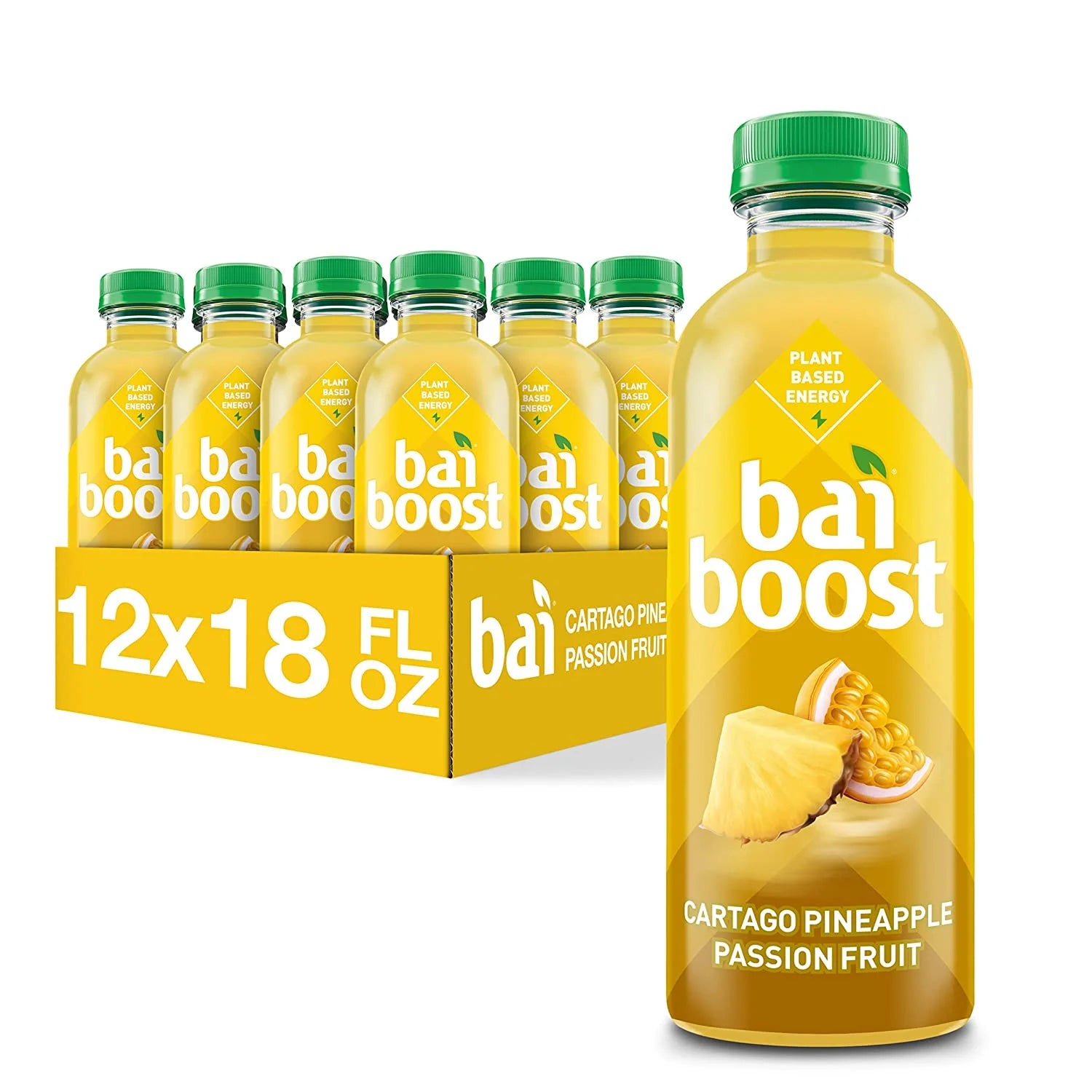 Pineapple Passionfruit Antioxidant Infused Beverage, 18 Fl Oz Bottle (Pack of 12) T91785