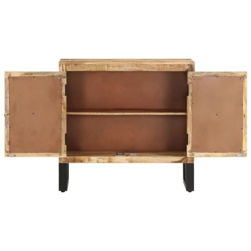 Solid Wood Mango Sideboard 31.5"x11.8"x29.9" D75732