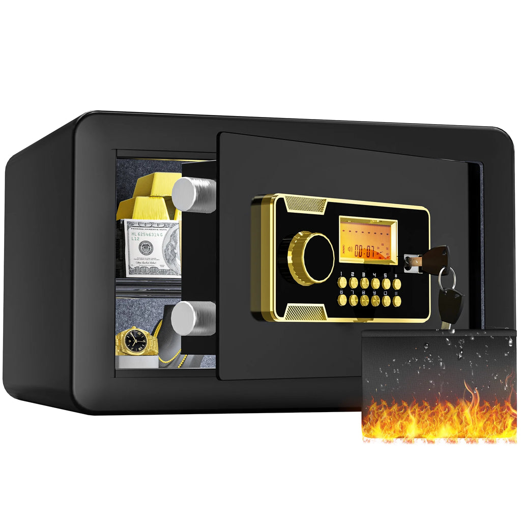 Black 1.5 CU.FT Digital Keypad Security Safe Box I75602