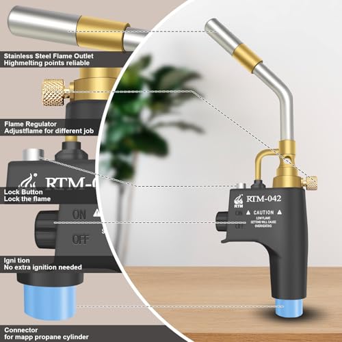 Propane Torch Head, Trigger Start Gas Torch Kit H2121