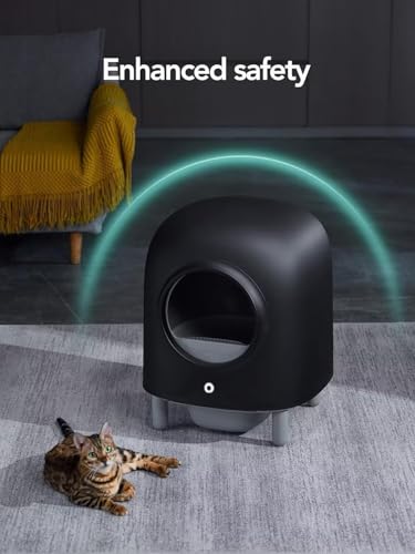Black Automatic Self Cleaning Cat Litter Box L15574
