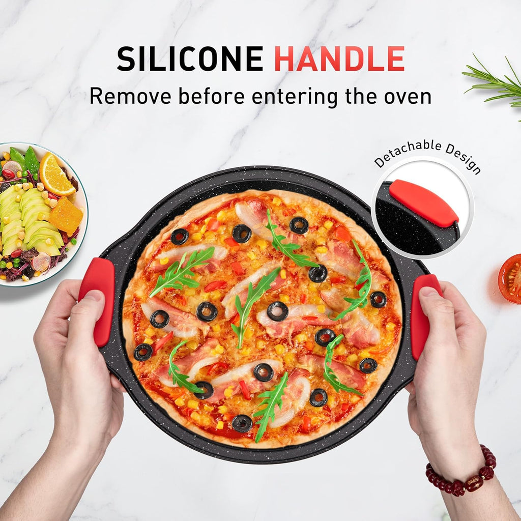 18-Piece Nonstick Carbon Steel Black Baking Pans Set D6329